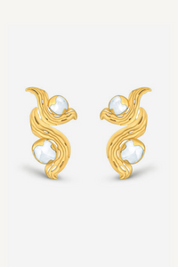 Interchangeable Meteorite Earrings