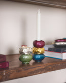 Interchangeable Stone Stack Tall Candle Holder