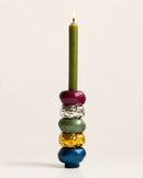 Interchangeable Stone Stack Tall Candle Holder