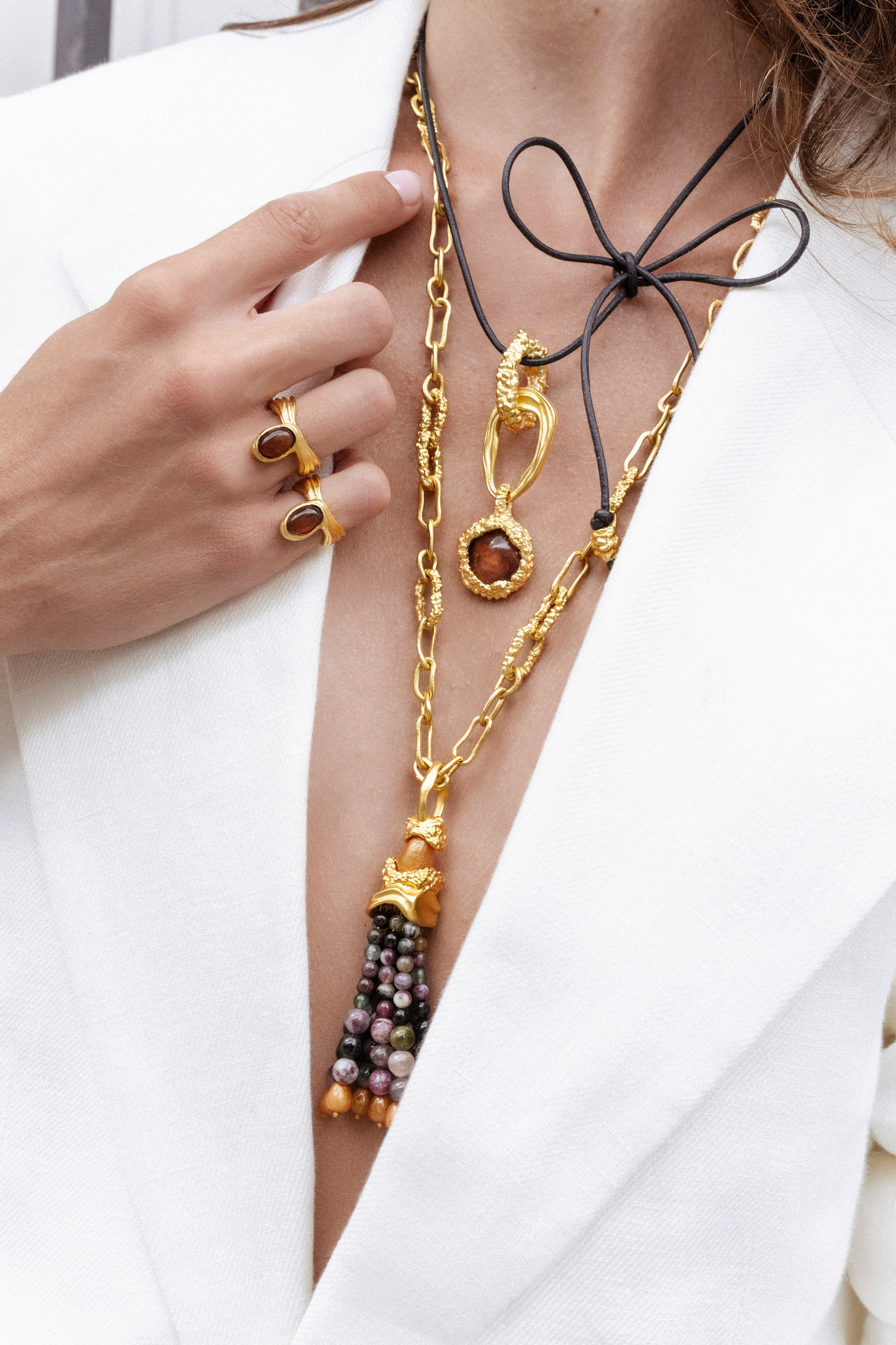 Cascade Tassel Pendant