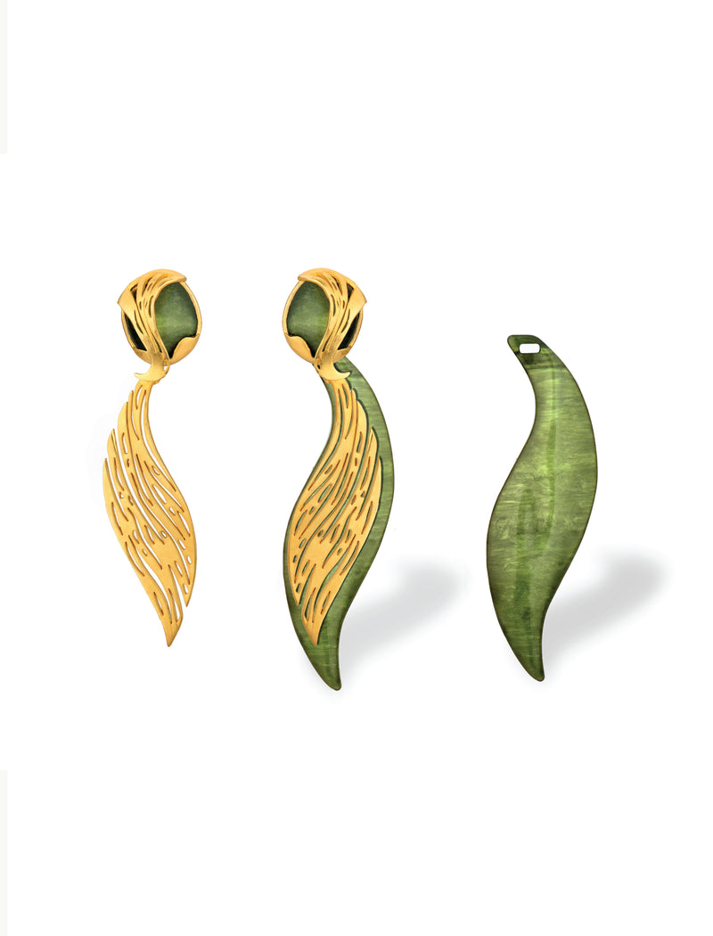 Interchangeable Sandstone Earrings