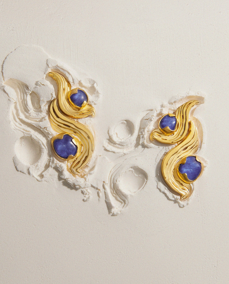 Interchangeable Meteorite Earrings