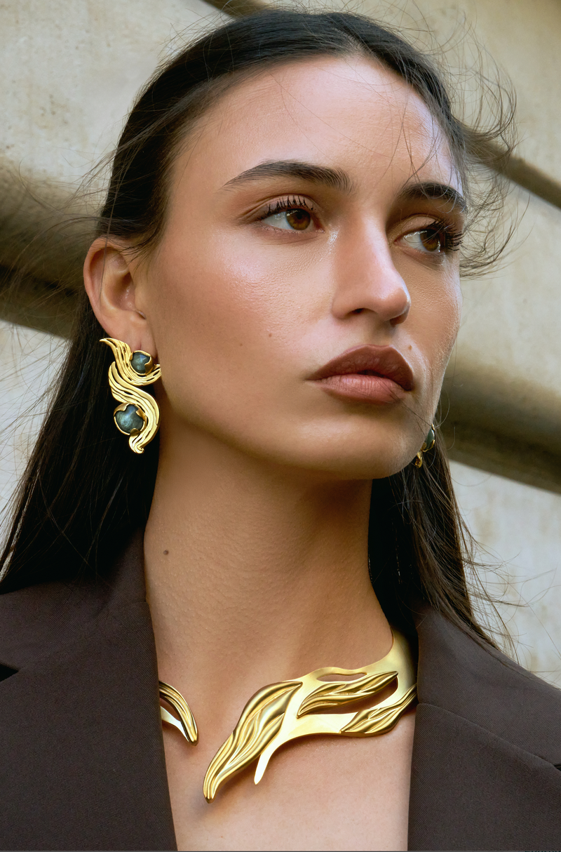 Interchangeable Meteorite Earrings