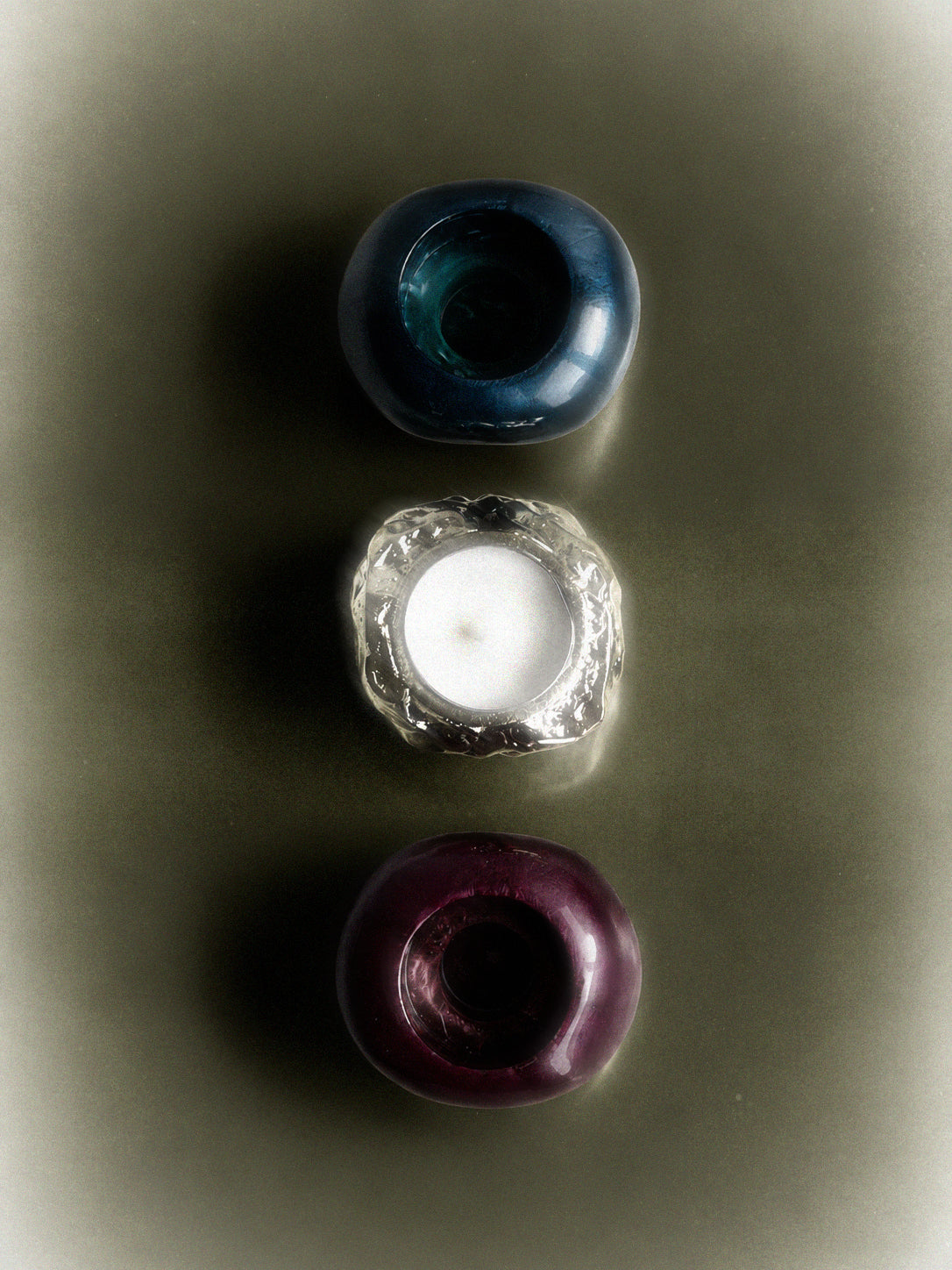 Interchangeable Stone Stack Short  Candle Holder