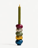 Interchangeable Stone Stack Tall Candle Holder