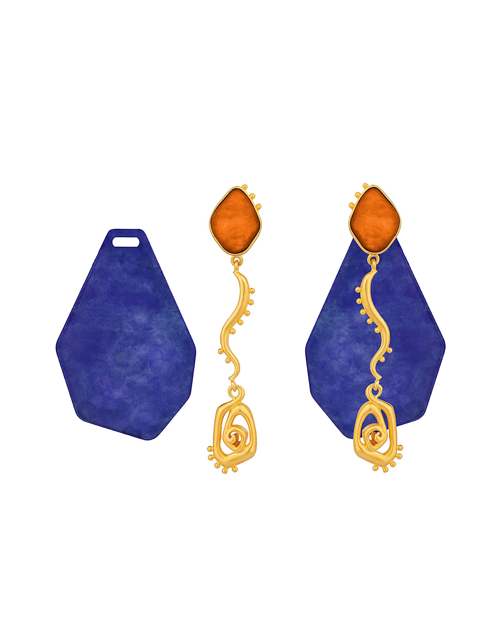Burnt Orange-Royal Blue
