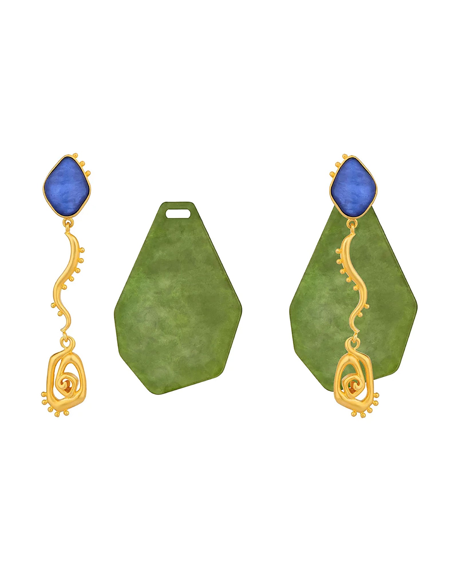 Royal Blue-Olive Green