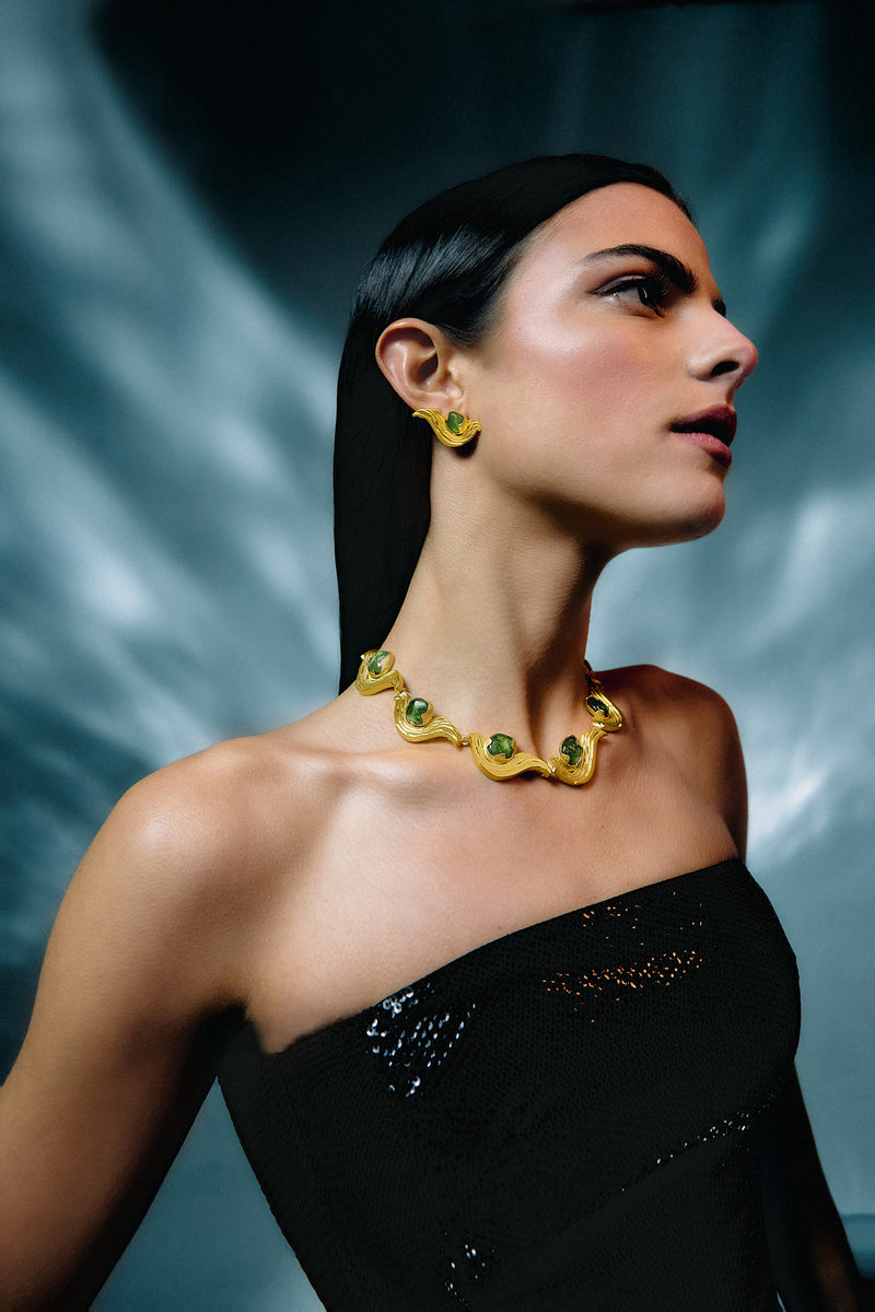 Mini Meteorite Earrings