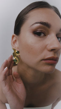 Interchangeable Meteorite Earrings