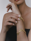 Ripple Gold Bracelet