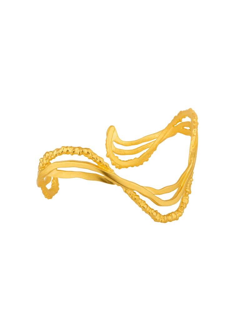 Ripple Gold Bracelet