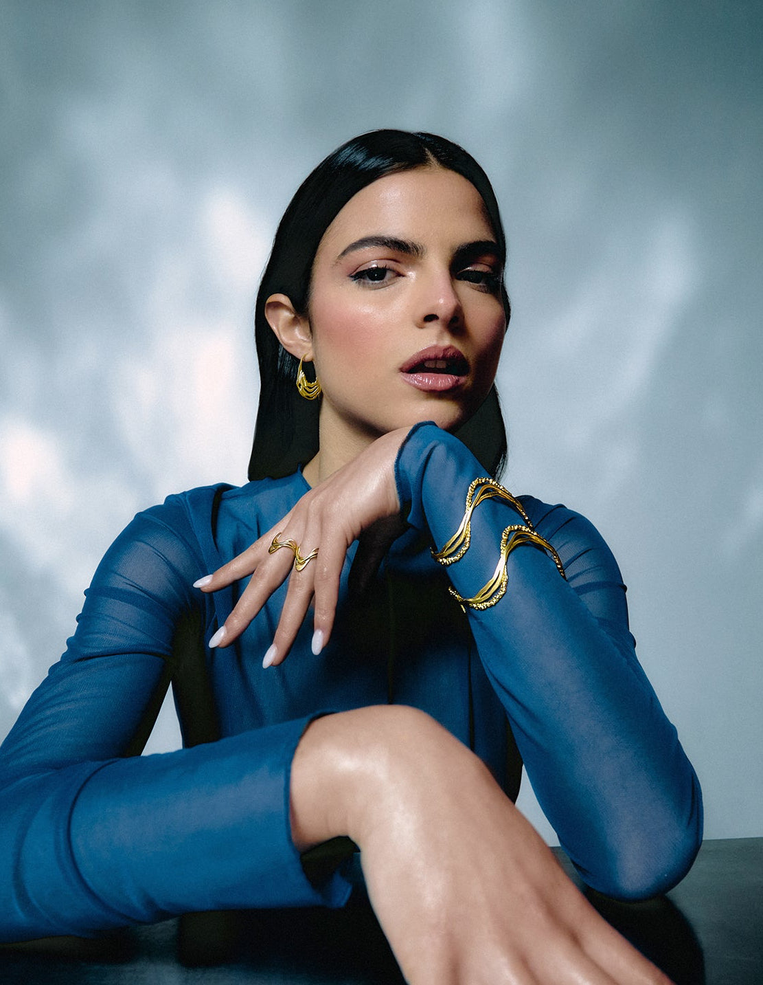 Ripple Gold Bracelet